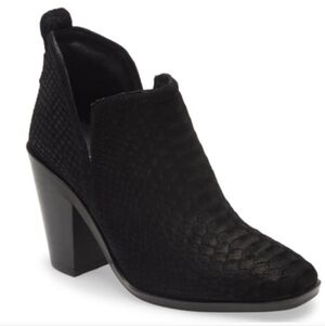 NEW JEFFREY CAMPBELL Rosee Black Suede Bootie